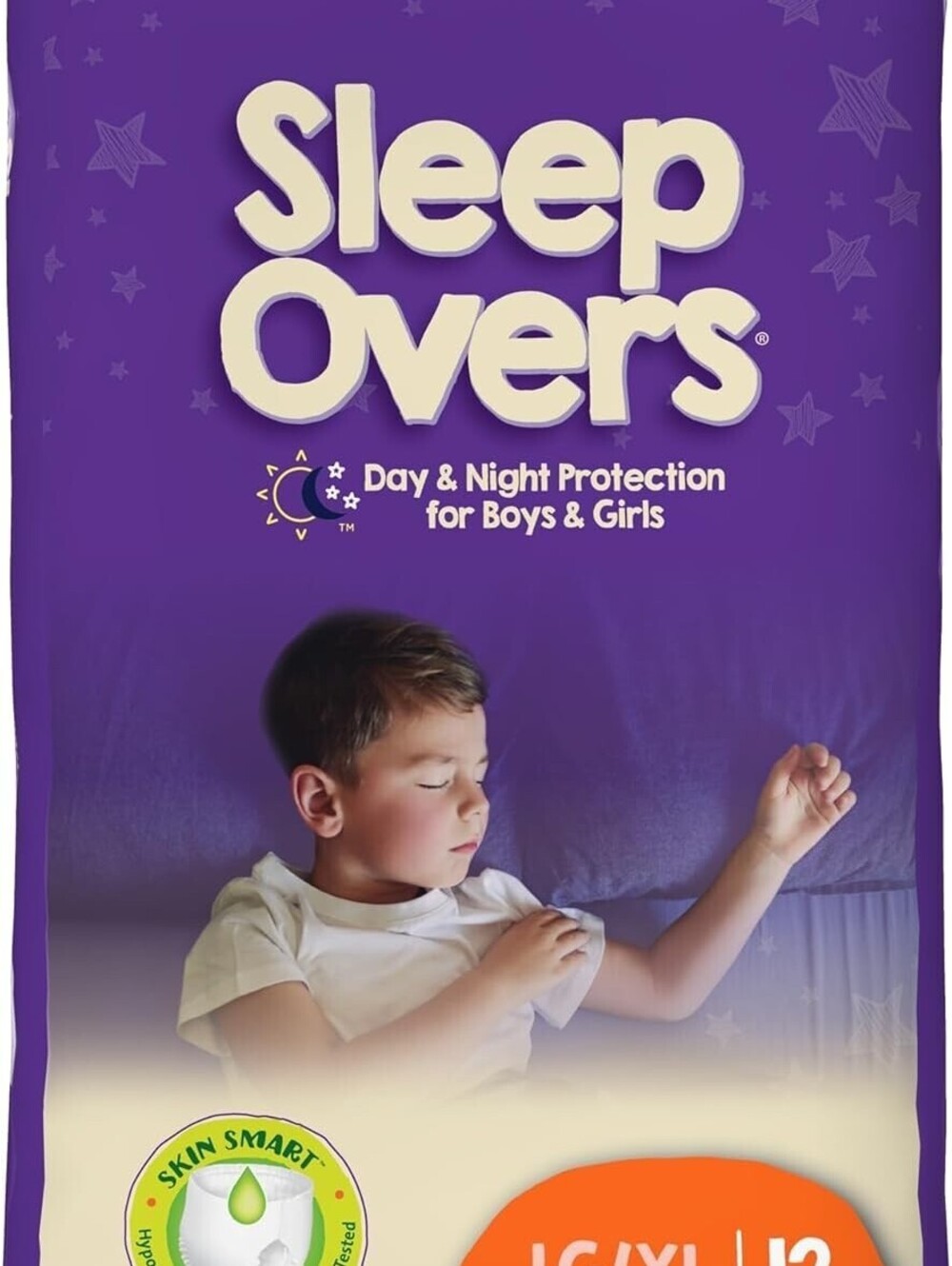Sleepovers Youth Pants, Large/X-Large, 12 Count Per Pack 1 Pack (12 count)